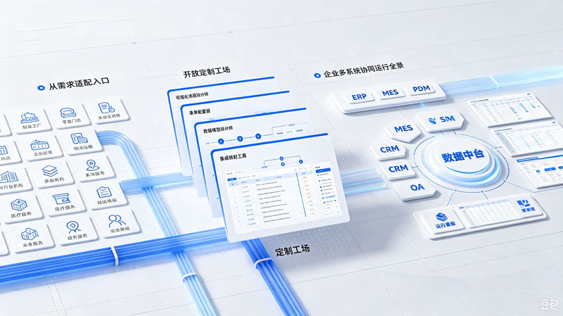 定制系列软件数字化系统集成示意图